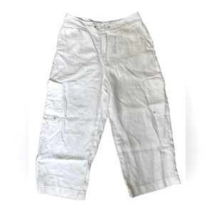 Elegant White Cropped Pants